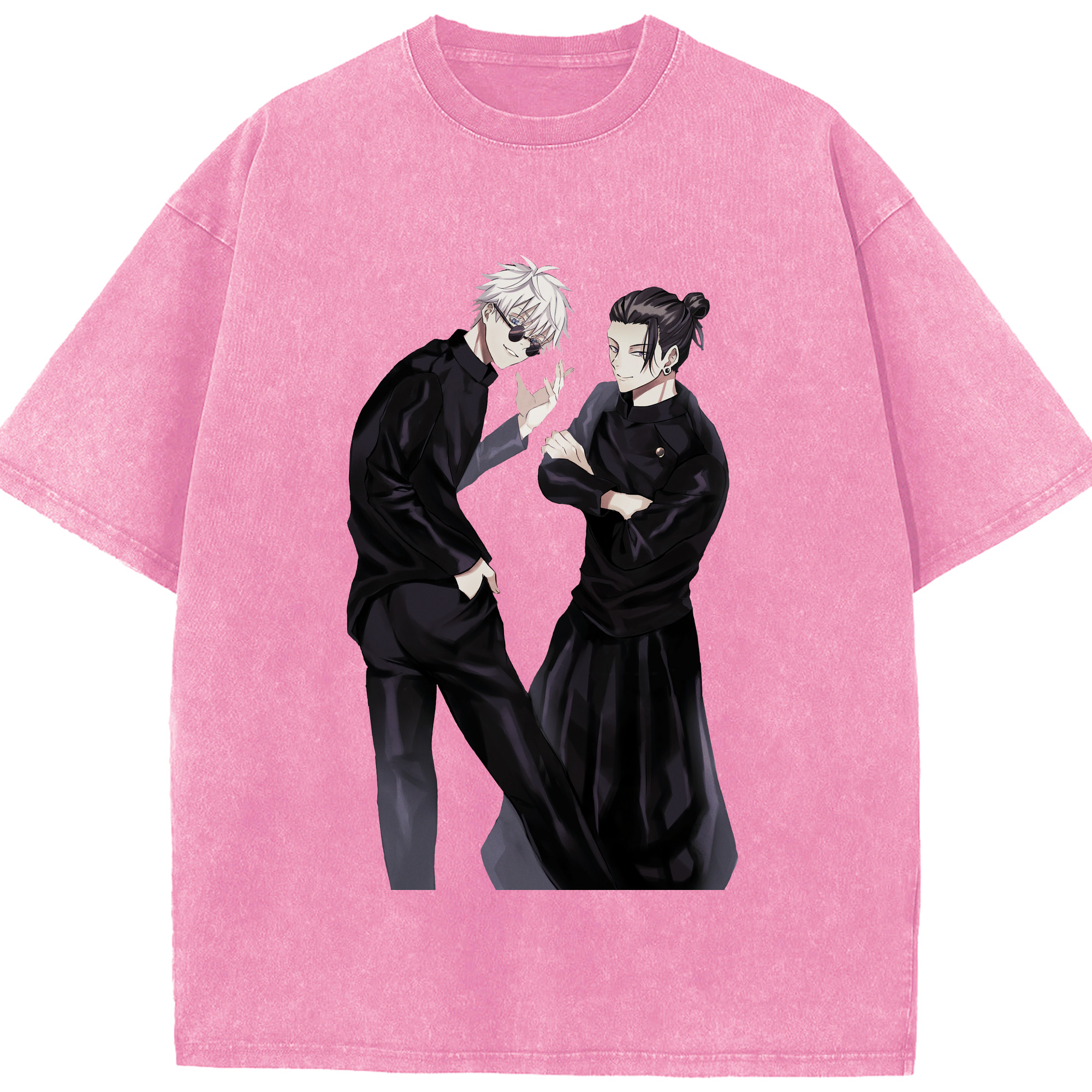 （画像用） 呪術廻戦 Jujutsu Kaisen 綿100% ヴィンテージ風 半袖Tシャツ（フロントプリント）